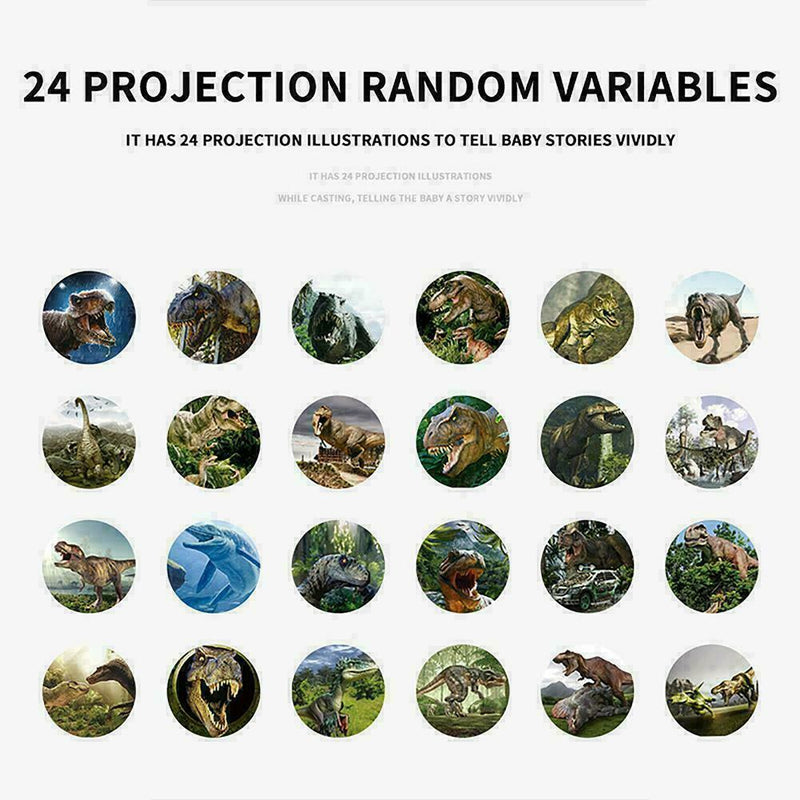 Dinosaur Pattern Torch Projector Flashlight Kids Bedtime R3D5 N7T4 Story Q0Z4