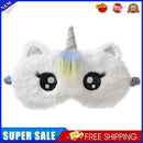 Cute Big Eye Eyepatch Plush Kids Women Blindfold Sleeping Eye Shade (White)