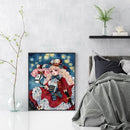 Magic Girl Oil Paint By Numbers Kits DIY Handpainted on Canvas Wall Arts
