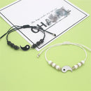 Pendant Tai Chi Jewelry Couple Bracele Wristband Weaving Rope Yin Yang Charm