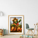 5D Diamond Painting Halloween scarecrow Full Round Drill Rhinestone Kit