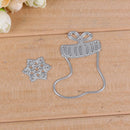 2pcs Snowflake Christmas Boat Cutting Dies Stencils Scrapbook Photo Al