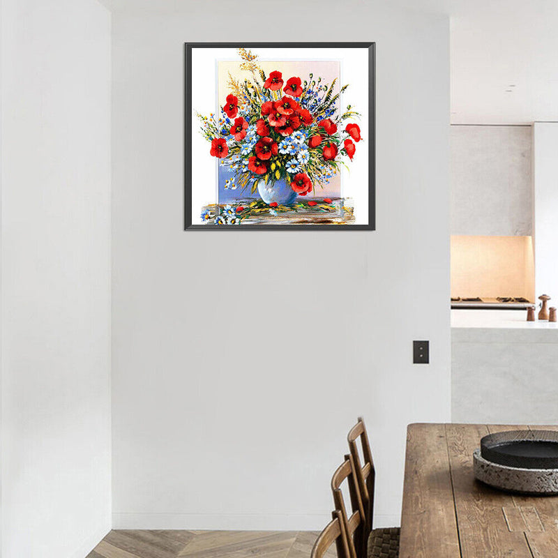 5D DIY Diamond Painting Kits Full Round Drill Oil Paint Flower Decor (X625)