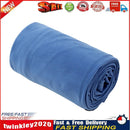 Portable Ultra-light Polar Fleece Sleeping Bag Liner Outdoor Warm (Blue) Newly