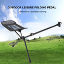 Outdoor Fishing Beach Footrest Portable Aluminum Leg Stool Folding Chair Newly