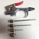 5 pcs Air Compressor Blow Gun Tool Kit 5 Nozzles Needle S7P5 Blower Spray V5O4