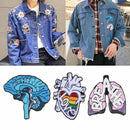 Accessories Cartoon Clothes Jewelry Brain Lung Enamel Pins Anatomy Heart Brooch