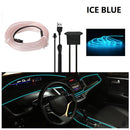 3/5m Car Interior EL Wiring LED Strip Lamp for Auto Party Atmosphere Lighting
