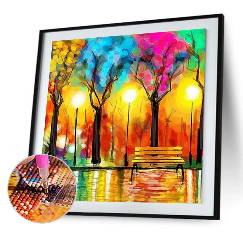 DIY 5D Mosaic Tree Full Drill Round Diamond Painting Kit Rhinestone Drawing