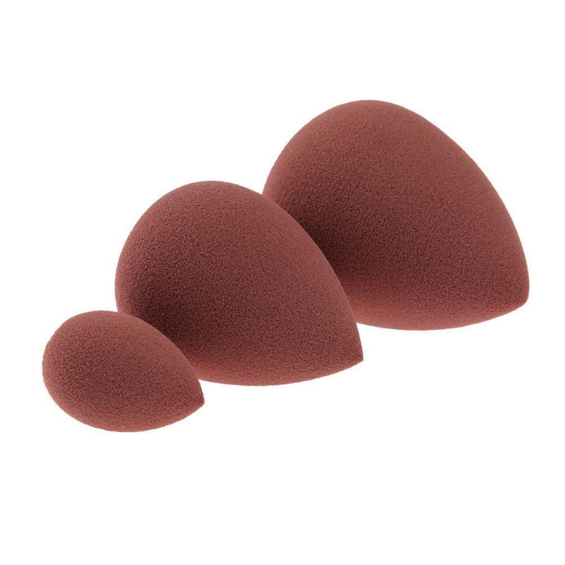 Makeup Sponge for Foundation, Water Drops, Reusable, 3-Piece