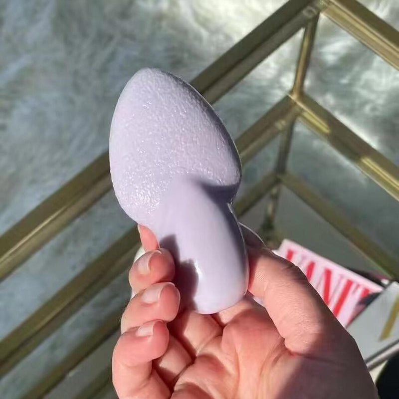 Tongue Shaped Powder Puff Face Makeup Applicator Makeup Non-Stick Powder Puff`