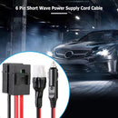 1.5m 30A Fuse 6 Pin Short Wave Durable Charger Cable for ICOM IC-725A 706 7400