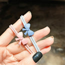 Gift Women Girl Random Color High Elastic Hair Ring Hair Tie Rope Bow