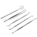 5pcs Pro Stainless Steel Oral Teeth Care Dental Hygiene Deep Cleaning Tool Set