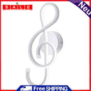 Multi-Function LED Wall Lamp Musical Note Restaurant Art Decor Night Lighting