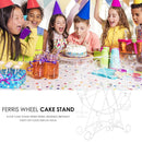 8 Cup Cake Stand Ferris Wheel Wedding Party Stainless Steel Food Display Rack