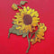Sunflower Patch Cloth Bag Stickerei Applique Aufkleber Abzeichen-Patches Z0D6