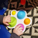 Baby Hand Holding Exercise Board Rattle Puzzle Colorful Development Board