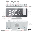 Projector Alarm Clock, LED Digital Alarm Clock Radio for Home, Office (1)