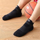 Men Basketball Socks Anti-Slip Towel Bottom Thickened Short Socks (Black) Newly