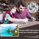 Adults Kids Paper Jigsaw Puzzles 1000pcs Riverside Town Assemble Game Toys Gifts