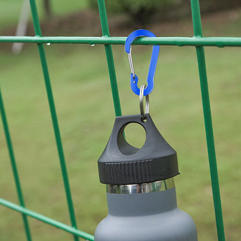 6pcs Outdoor Camping Carabiner Quick Hanging Buckle Climbing Survival Equipme