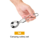 Folding Portable Picnic Cutlery Spoon Fork Outdoor Camping Cookware Accessories