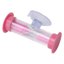 2min Hourglasses Kid Teeth Brushing Timer w/Suction Cup Home Decor (Pink)
