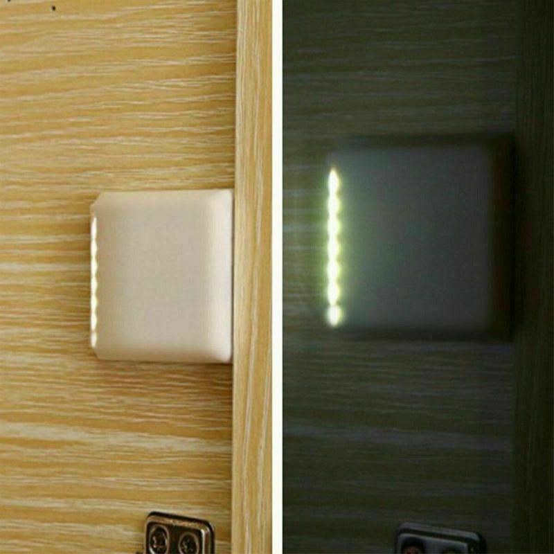 Wireless PIR Motion Sensor Night Light 7 LED Cabinet Battery Lamp Y7Q0 S H4I6