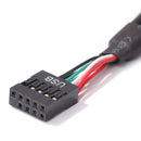 USB Header Adapter Card 1 to 2 9Pin to Dual 9Pin HUB Connector Splitter