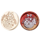 Round Flower Basket Retro Wax Seal Stamp Head Fire Paint for Wedding Invitati
