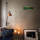 Home Weatherproof Retro Chic Arrowhead Sign Iron Painting Wall Drawing Templates