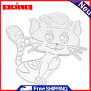 Silicone Cat Shape Mold Seal DIY Stamping Scrapbook Paper Cut This Album Tool