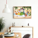 5D DIY Beach Snowman Full Round Drill Diamond Painting Kit Artwork Craft