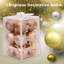 12pcs Christmas Decorative Ball Tree Pendant Balls Ornaments (Champagne) Newly