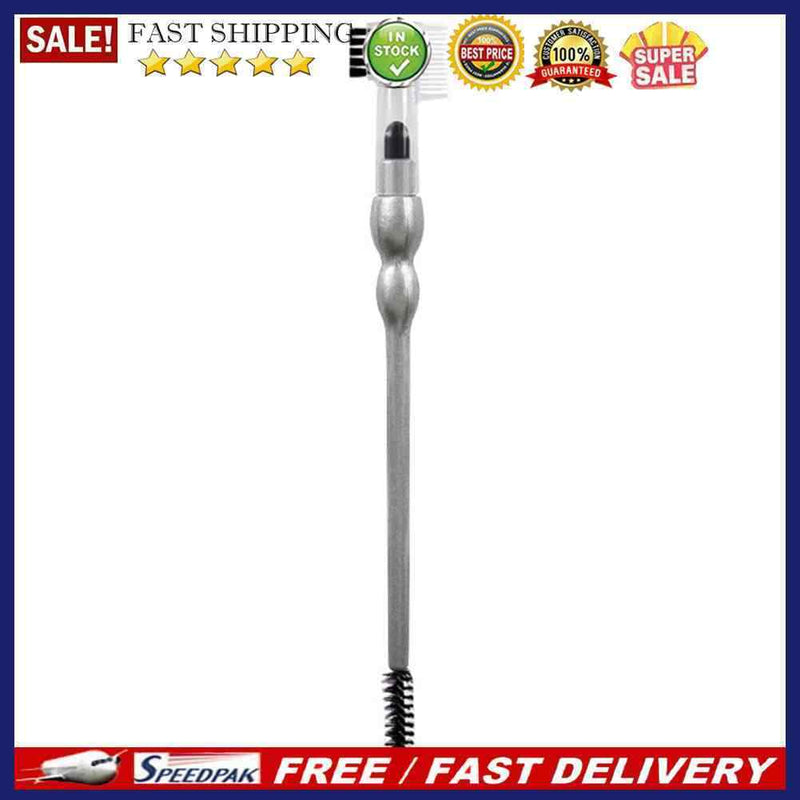 Double-Headed Comb with Sponge Eyeshadow Stick for Women Girls Eye Makeup Tools