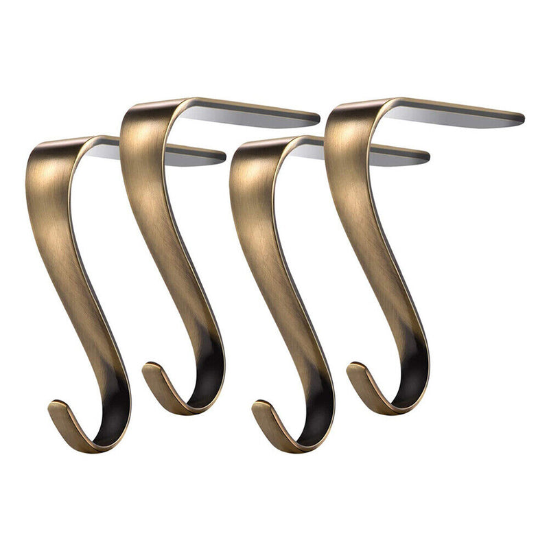 Christmas Stocking Holders Hooks Fireplace Hanger Metal Hanging Clip (2pcs)