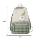 Casual Backpack Nylon School Backpack Zipper Pocket Teenagers Schoolbag Shopping