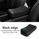 2 in 1 Car Central Armrest Pad w/ Tissue Holder Auto Center Arm Rest Box Console