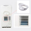 13cm Slide Flat Air Conditioner Exhaust Duct Interface Pipe Tube Connector Adapter