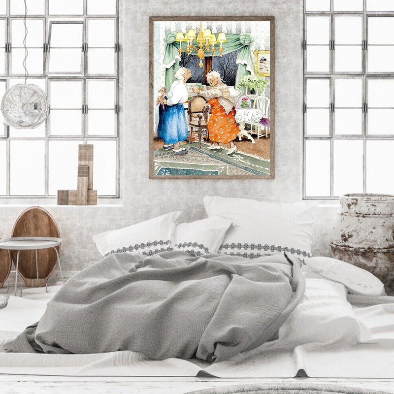 DIY Digital Picture Old Girlfriends Oil Painting By Numbers Acrylic Handicraft