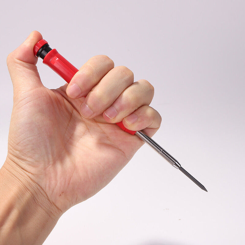 Carpenter Pencil with 30 Refills, Integrated Pointer, Mechanical Marker with