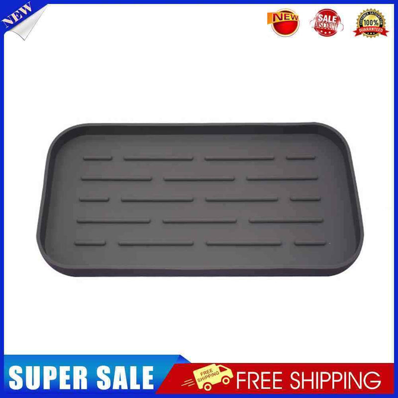 #A Silicone Kitchen Sink Drain Tray Organizer Non-slip Countertop Storage Holder