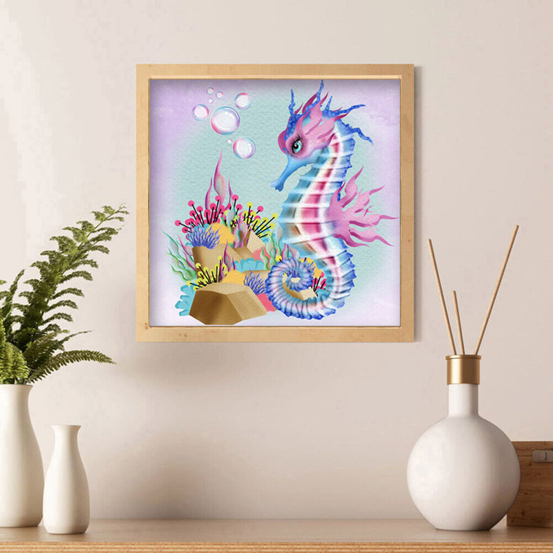 Diamond Painting 5D DIY Sea Horse Full Round Drill Rhinestone Picture Kit