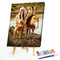 Indians Oil Paint By Numbers Kits DIY Handpainted on Canvas Wall Picture