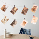 Craft 10pcs/set Cute Cat with Hemp Rope Wooden Clips Hanging Photo Clips