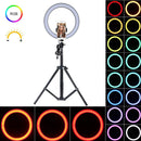 10 inch RGB LED Selfie Ring Light Phone Video Photography Lighting with Tripod