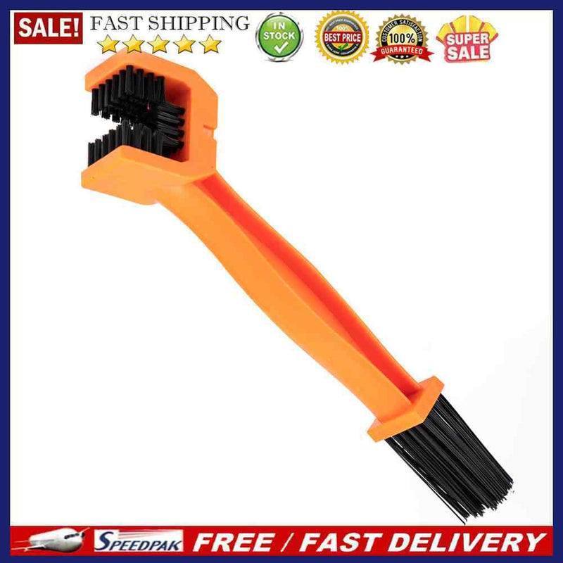 Cycling Cleaning Accessories Orange Chain Brush for Motorcycle Mountain Bik