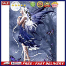 Blue Butterfly Fairy DIY 5D Drawing Full Round Drill Diamond Painting Kit G