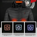 Electric Hooded Jacket Hooded Winter Thermal Jackets Windproof Warm Mens Clothes
